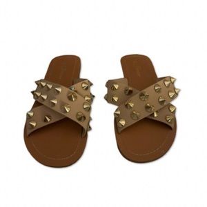 Women's Brown Spike Sandals size 7